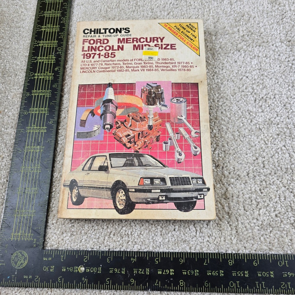 Chilton Repair Guide Ford Mercury Lincoln Mid-Size 1971-85 Manual‎ 6696